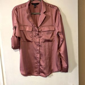 White House Black Market satin shirt